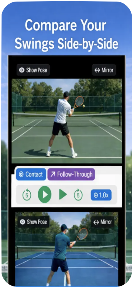 Tennis Swing Analyzer Screen 2
